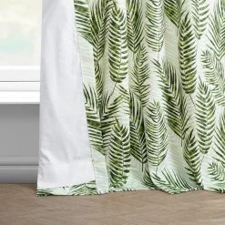 Kupala Eternal Green French Pleat Printed Cotton Curtain 11 Kupala Eternal Green French Pleat Printed Cotton Curtain -Chic Curtains Shop PRCT D212A FP 97736 4