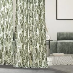 Kupala Eternal Green French Pleat Printed Cotton Curtain 13 Kupala Eternal Green French Pleat Printed Cotton Curtain -Chic Curtains Shop PRCT D212A FP 97736 5