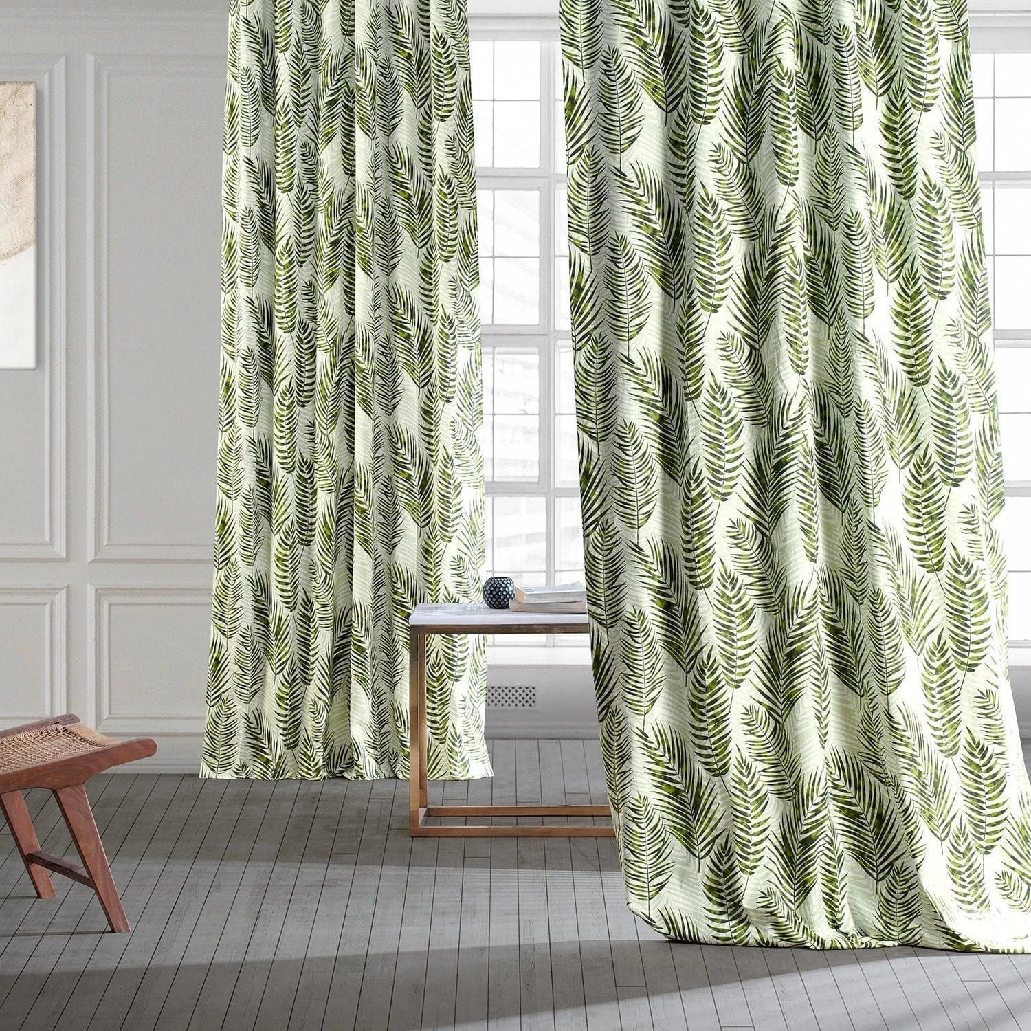 Kupala Eternal Green Printed Cotton Curtain 8 Kupala Eternal Green Printed Cotton Curtain - Image 6