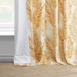 Kupala Eternal Gold French Pleat Printed Cotton Curtain -Chic Curtains Shop PRCT D212B FP 97737 4