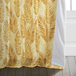 Kupala Eternal Gold Printed Cotton Curtain -Chic Curtains Shop PRCT D212B lining view