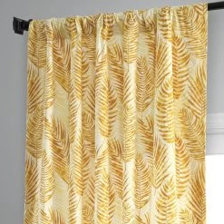 Kupala Eternal Gold Printed Cotton Curtain -Chic Curtains Shop PRCT D212B 83508 3