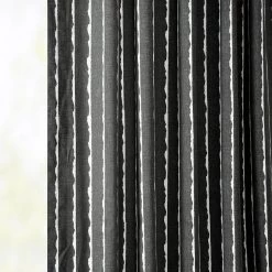 Sharkskin Black Solid French Pleat Printed Cotton Curtain 12 Sharkskin Black Solid French Pleat Printed Cotton Curtain -Chic Curtains Shop PRCT D213A FP 97738 3