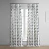 Sago Black Ink French Pleat Printed Cotton Curtain 2 Sago Black Ink French Pleat Printed Cotton Curtain -Chic Curtains Shop PRCT D214A FP 97741