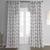 Sago Black Ink Printed Cotton Curtain -Chic Curtains Shop PRCT D214A 83514 1