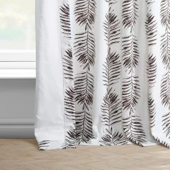 Sago Nut Brown French Pleat Printed Cotton Curtain 11 Sago Nut Brown French Pleat Printed Cotton Curtain -Chic Curtains Shop PRCT D214B FP 97742 4