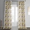 Sunny Day Gold Printed Cotton Curtain -Chic Curtains Shop PRCT D216 83521 1