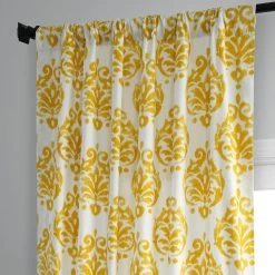 Sandlewood Gold Printed Cotton Curtain 11 Sandlewood Gold Printed Cotton Curtain -Chic Curtains Shop PRCT D217 83522 3