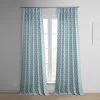 Honeycomb Ripple Aqua French Pleat Printed Cotton Curtain 1 Honeycomb Ripple Aqua French Pleat Printed Cotton Curtain -Chic Curtains Shop PRCT D218 FP 97748