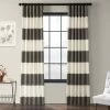 Slate Grey & Off White Horizontal Striped Printed Cotton Curtain 1 Slate Grey & Off White Horizontal Striped Printed Cotton Curtain -Chic Curtains Shop PRCT HS02 35612 1