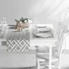 Martinique Grey Printed Cotton Table Runner & Placemats 2 Martinique Grey Printed Cotton Table Runner & Placemats -Chic Curtains Shop PRCT PMR07C ST 80413