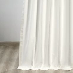 Fresh Popcorn Tie-Top Solid Cotton Curtain 9 Fresh Popcorn Tie-Top Solid Cotton Curtain -Chic Curtains Shop PRCT S01B TT 39805 2
