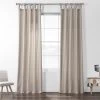 Hazelwood Beige Delux Tab Top Solid Cotton Curtain 2 Hazelwood Beige Delux Tab Top Solid Cotton Curtain -Chic Curtains Shop PRCT S02B DT 54132