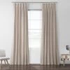 Hazelwood Beige French Pleat Solid Cotton Curtain 1 Hazelwood Beige French Pleat Solid Cotton Curtain -Chic Curtains Shop PRCT S02B FP 53726