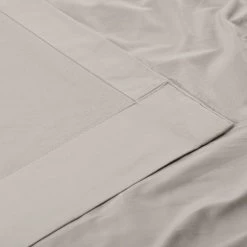 Hazelwood Beige French Pleat Solid Cotton Curtain 8 Hazelwood Beige French Pleat Solid Cotton Curtain -Chic Curtains Shop PRCT S02B FP 53726 3