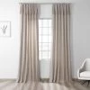 Hazelwood Beige Tie-Top Solid Cotton Curtain 2 Hazelwood Beige Tie-Top Solid Cotton Curtain -Chic Curtains Shop PRCT S02B TT 39806