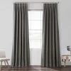 Millstone Grey French Pleat Solid Cotton Curtain -Chic Curtains Shop PRCT S04B FP 53727