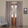 Millstone Grey Grommet Solid Cotton Curtain 2 Millstone Grey Grommet Solid Cotton Curtain -Chic Curtains Shop PRCT S04B GR 39787