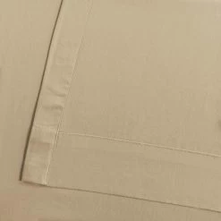 Shaker Beige Grommet Solid Cotton Curtain 10 Shaker Beige Grommet Solid Cotton Curtain -Chic Curtains Shop PRCT S10B GR 39793 4