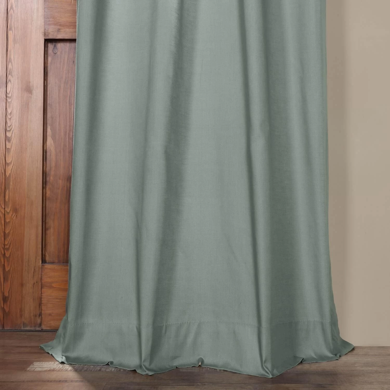 Jasper Stone Grommet Solid Cotton Curtain 5 Jasper Stone Grommet Solid Cotton Curtain - Image 3