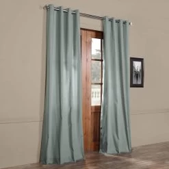 Jasper Stone Grommet Solid Cotton Curtain 11 Jasper Stone Grommet Solid Cotton Curtain -Chic Curtains Shop PRCT S14B GR 39796 5