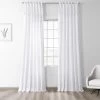 Whisper White Tie-Top Solid Cotton Curtain -Chic Curtains Shop PRCT S19B TT 53724