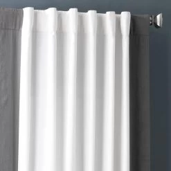 Fresh Popcorn & Millstone Grey Vertical Printed Cotton Curtain -Chic Curtains Shop PRCT VC1714 39696 4