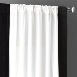 Fresh Popcorn & Black Vertical Printed Cotton Curtain -Chic Curtains Shop PRCT VC1716 39698 3
