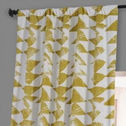 Triad Gold Printed Cotton Hotel Blackout Curtain -Chic Curtains Shop PRTW BOD35 79621 3