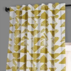 Triad Gold Printed Cotton Hotel Blackout Curtain -Chic Curtains Shop PRTW BOD35 79621 4