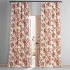 Indonesian Rust Printed Cotton Hotel Blackout Curtain 1 Indonesian Rust Printed Cotton Hotel Blackout Curtain -Chic Curtains Shop PRTW BOD40A 79624 1
