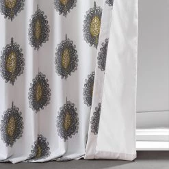 Mayan Gold Printed Cotton Curtain 12 Mayan Gold Printed Cotton Curtain -Chic Curtains Shop PRTW D02A 54750 5