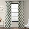 Mayan Teal Printed Cotton Curtain -Chic Curtains Shop PRTW D02 15245 1