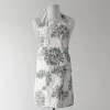 Allium Blue Grey Printed Cotton Apron -Chic Curtains Shop PRTW D05 AP 86373