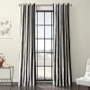 Cabana Black Grommet Printed Cotton Curtain -Chic Curtains Shop PRTW D17 GR 53707