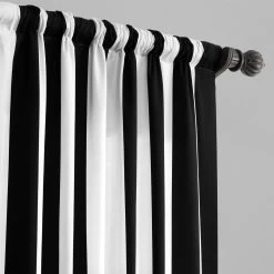 Cabana Black Printed Cotton Curtain 11 Cabana Black Printed Cotton Curtain -Chic Curtains Shop PRTW D17 15248 3