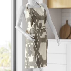 Sorong Beige Printed Cotton Apron -Chic Curtains Shop PRTW D22 AP 86375 2