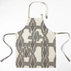 Sorong Beige Printed Cotton Apron -Chic Curtains Shop PRTW D22 AP 86375 3