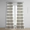 Sorong Beige French Pleat Printed Cotton Curtain -Chic Curtains Shop PRTW D22 FP 98503