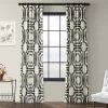 Mecca Steel Printed Cotton Curtain -Chic Curtains Shop PRTW D23A 40327 1