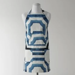 Mecca Blue Printed Cotton Apron