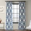 Mecca Blue Printed Cotton Curtain -Chic Curtains Shop PRTW D23B 25662 1