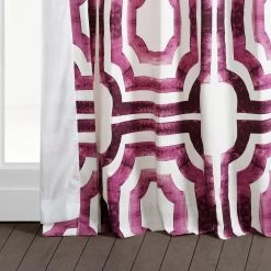 Mecca Pink Printed Cotton Curtain -Chic Curtains Shop PRTW D23D 94699 4