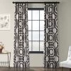 Mecca Brown Printed Cotton Curtain -Chic Curtains Shop PRTW D23 15249 1