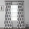Ikat Blue Printed Cotton Curtain -Chic Curtains Shop PRTW D24A 15350 1