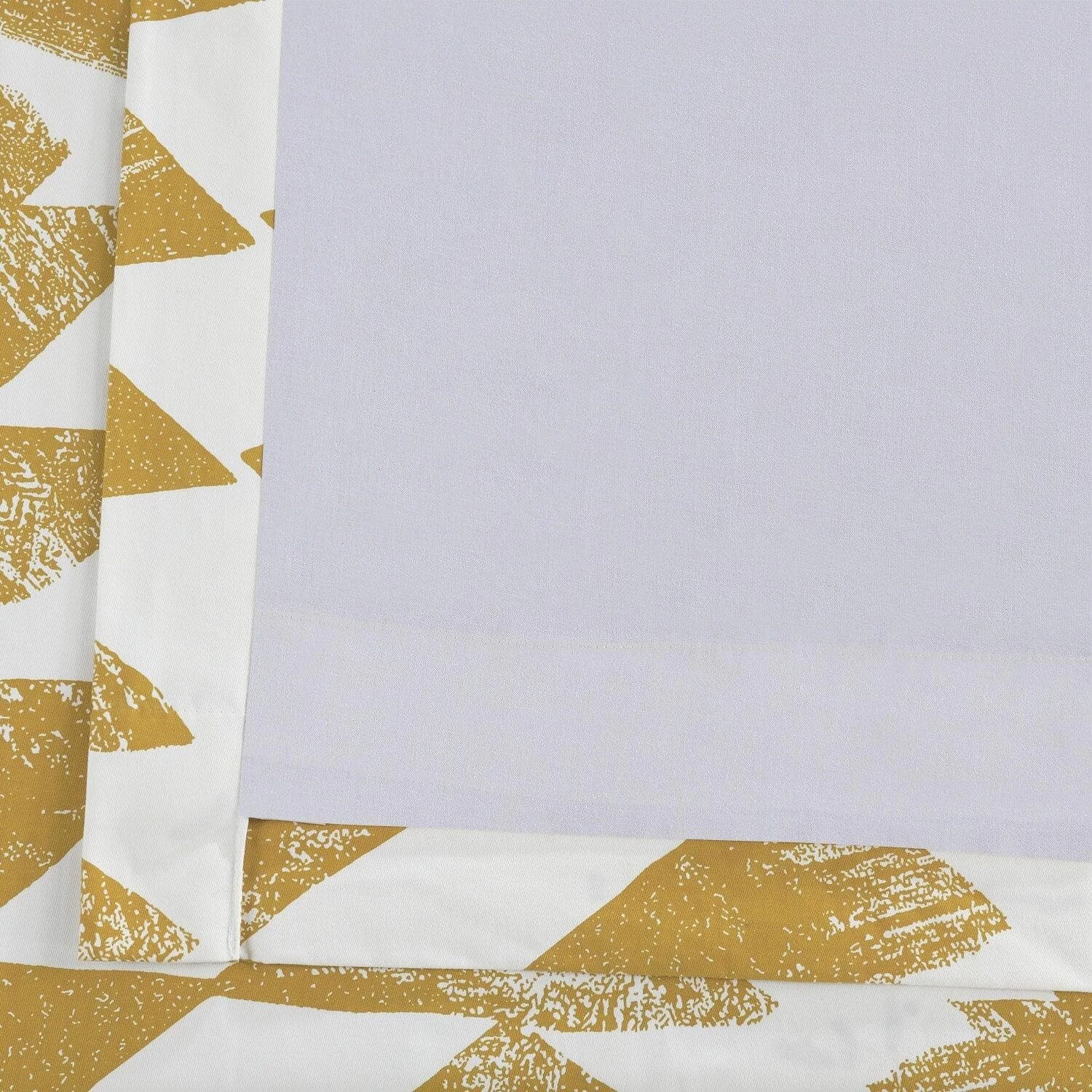 Triad Gold Grommet Printed Cotton Curtain 5 Triad Gold Grommet Printed Cotton Curtain - Image 3