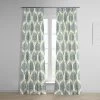 Arabesque Blue French Pleat Printed Cotton Curtain -Chic Curtains Shop PRTW D37 FP 98526 761ee19a 608c 4396 9f2a aebca9b6419f