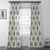 Arabesque Blue Printed Cotton Curtain 2 Arabesque Blue Printed Cotton Curtain -Chic Curtains Shop PRTW D37 26352 1