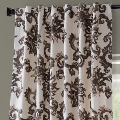 Indonesian Brown Printed Cotton Curtain -Chic Curtains Shop PRTW D40B 66661 4