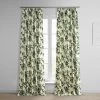 Indonesian Green French Pleat Printed Cotton Curtain -Chic Curtains Shop PRTW D40C FP 98530